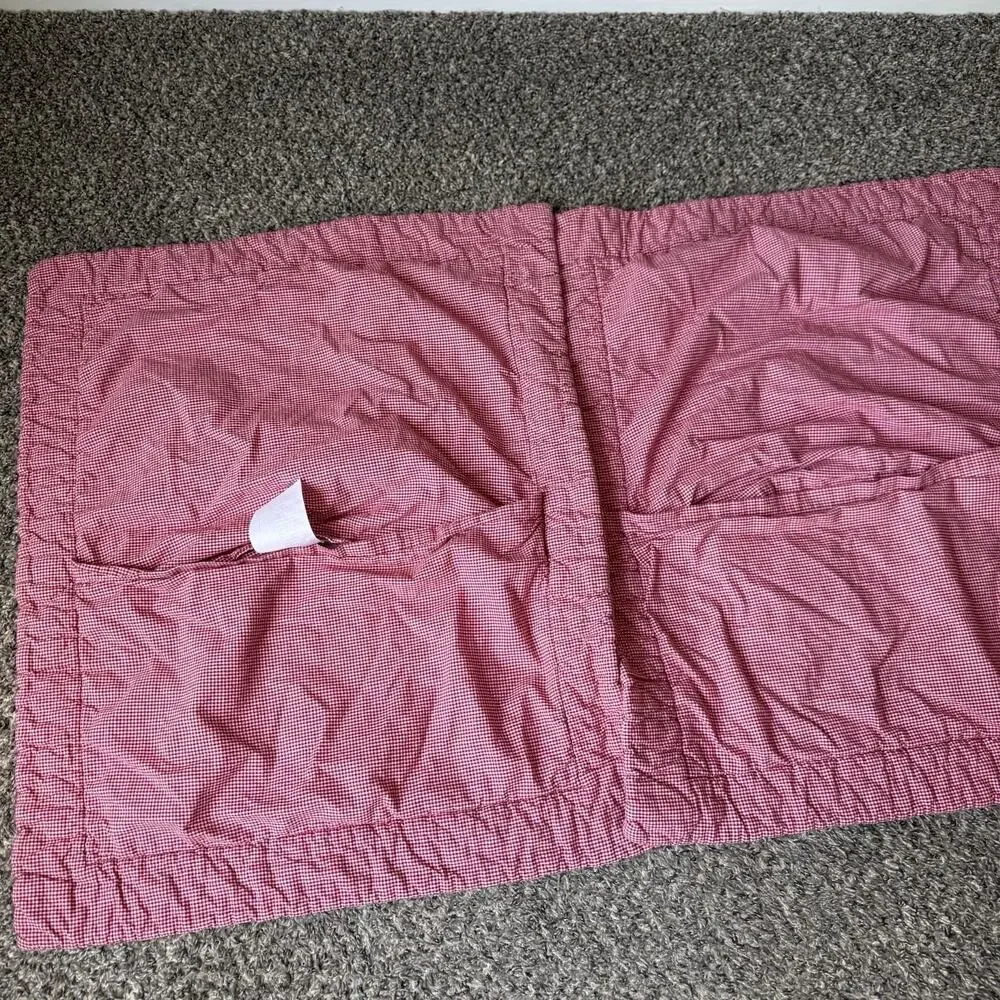 (2) Pottery Barn Kids Quilted Pillowcases Shams Red White Gingham Heart 30 X 24